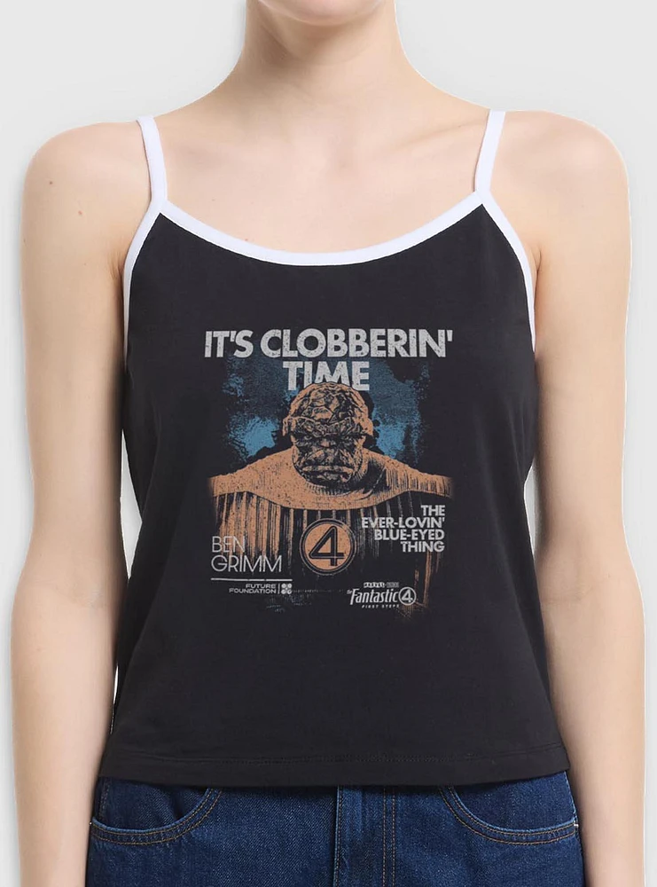 Marvel The Fantastic Four: First Steps Grunge Thing It's Clobberin' Time Womens Cami Tank Top BoxLunch Web Exclusive