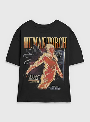 Marvel The Fantastic Four: First Steps Human Torch Future Foundation Womens Skimmer T-Shirt BoxLunch Web Exclusive