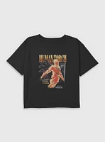Marvel The Fantastic Four: First Steps Human Torch Future Foundation Youth Girls Boxy T-Shirt BoxLunch Web Exclusive