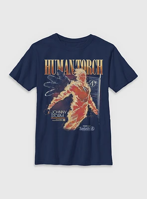 Marvel The Fantastic Four: First Steps Human Torch Future Foundation Youth T-Shirt BoxLunch Web Exclusive