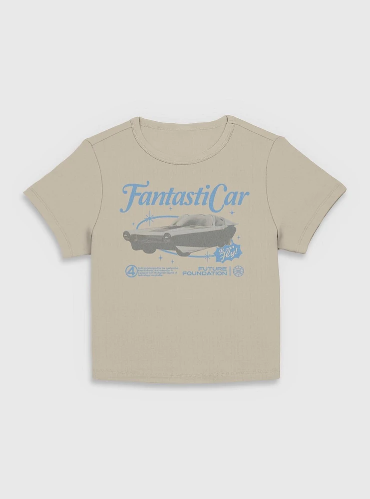 Marvel The Fantastic Four: First Steps Retro Fantasticar Womens Baby T-Shirt BoxLunch Web Exclusive