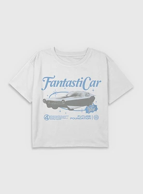 Marvel The Fantastic Four: First Steps Retro Fantasticar Youth Girls Boxy T-Shirt BoxLunch Web Exclusive