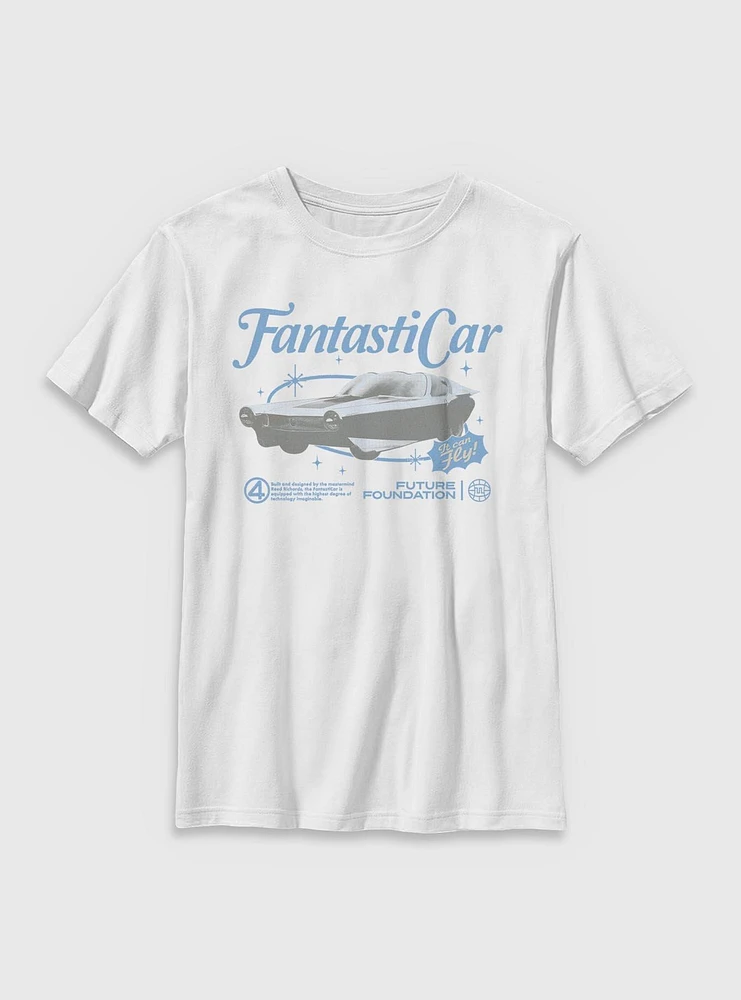 Marvel The Fantastic Four: First Steps Retro Fantasticar Youth T-Shirt BoxLunch Web Exclusive