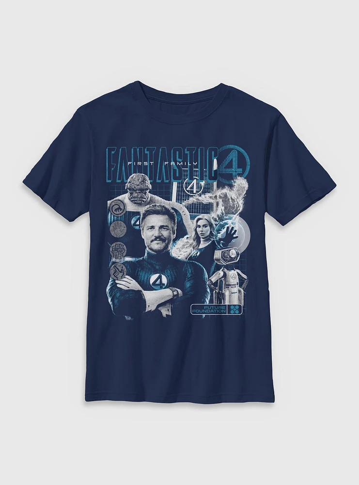 Marvel The Fantastic Four: First Steps Future Foundation Family Youth T-Shirt BoxLunch Web Exclusive