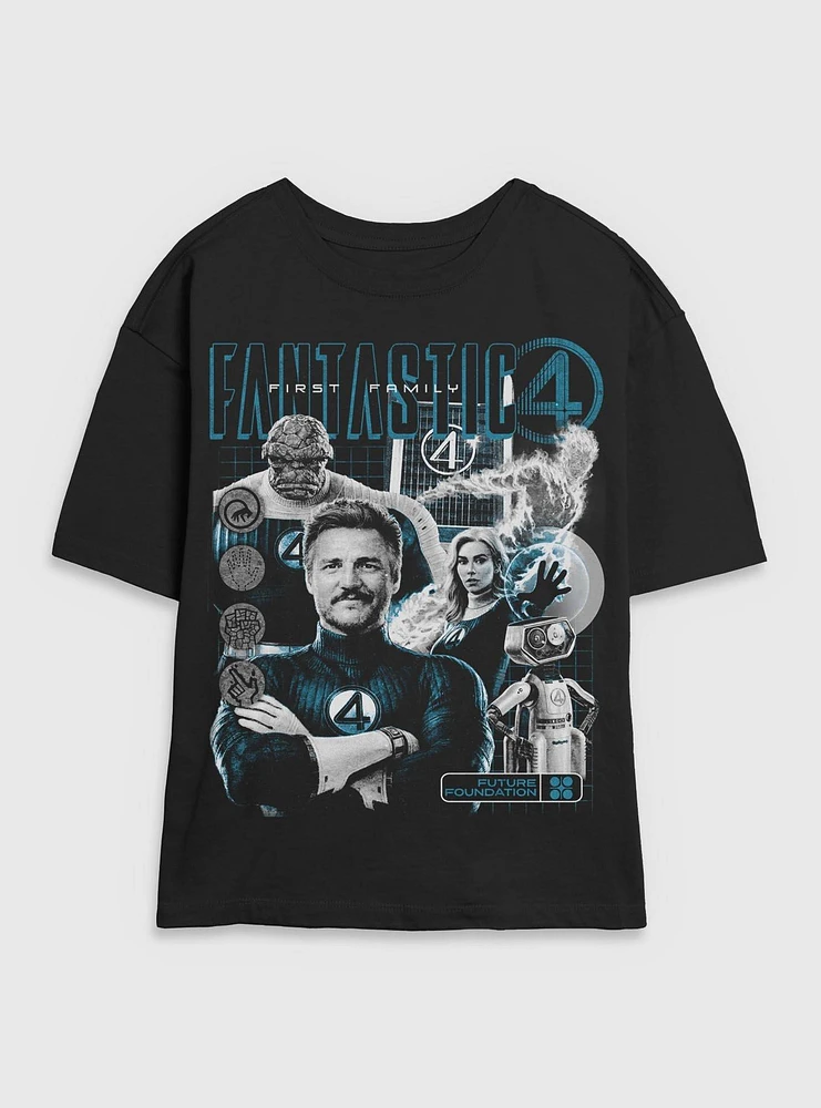 Marvel The Fantastic Four: First Steps Future Foundation Family Womens Skimmer T-Shirt BoxLunch Web Exclusive