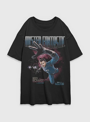 Marvel The Fantastic Four: First Steps Stretch Mr. Reed Richards Womens Oversized T-Shirt BoxLunch Web Exclusive