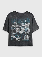 Marvel The Fantastic Four: First Steps Future Foundation Family Womens Mineral Wash Crop T-Shirt BoxLunch Web Exclusive