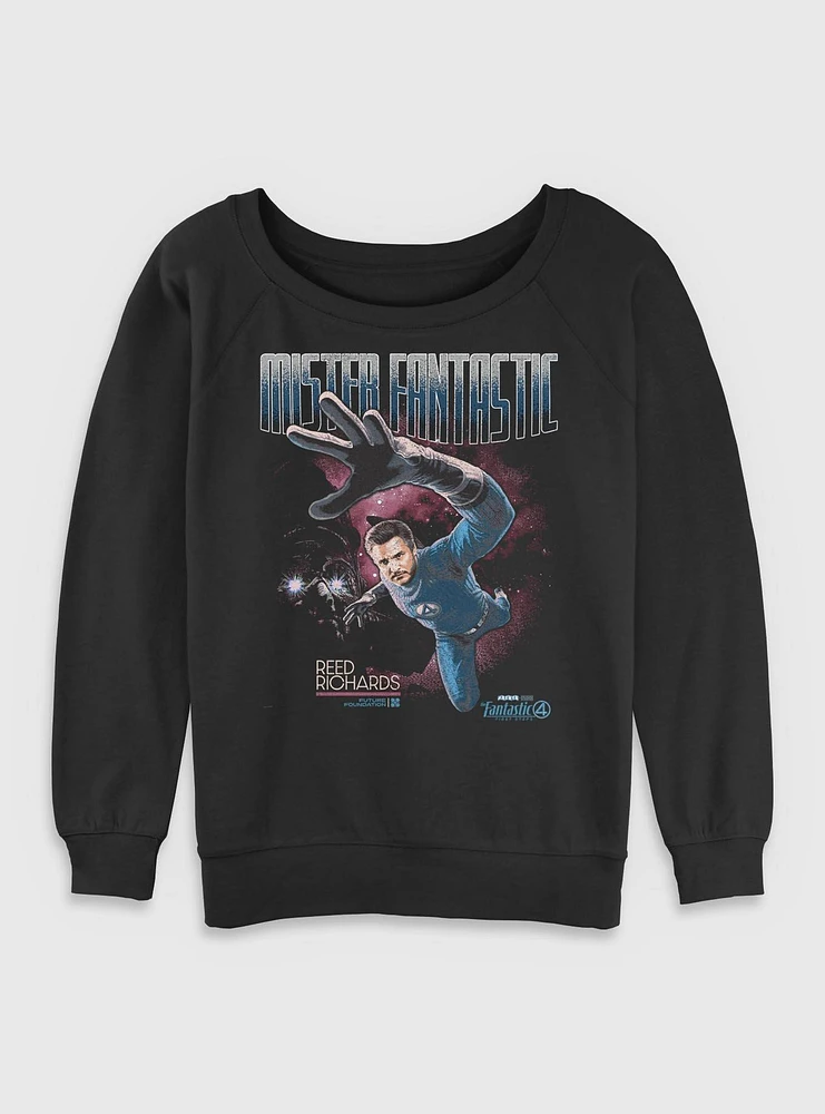 Marvel The Fantastic Four: First Steps Stretch Mr. Reed Richards Womens Slouchy Sweatshirt BoxLunch Web Exclusive