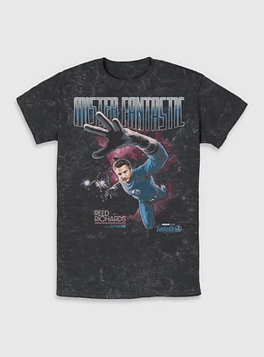 Marvel The Fantastic Four: First Steps Stretch Mr. Reed Richards Mineral Wash T-Shirt BoxLunch Web Exclusive