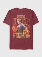Marvel The Fantastic Four: First Steps Johnny Storm Human Torch Flame On Garment Dye T-Shirt BoxLunch Web Exclusive