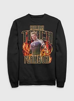 Marvel The Fantastic Four: First Steps Johnny Storm Human Torch Flame On Sweatshirt BoxLunch Web Exclusive