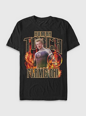 Marvel The Fantastic Four: First Steps Johnny Storm Human Torch Flame On T-Shirt BoxLunch Web Exclusive