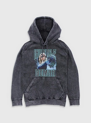 Marvel The Fantastic Four: First Steps Sue Storm Invisible Woman Mineral Wash Hoodie BoxLunch Web Exclusive