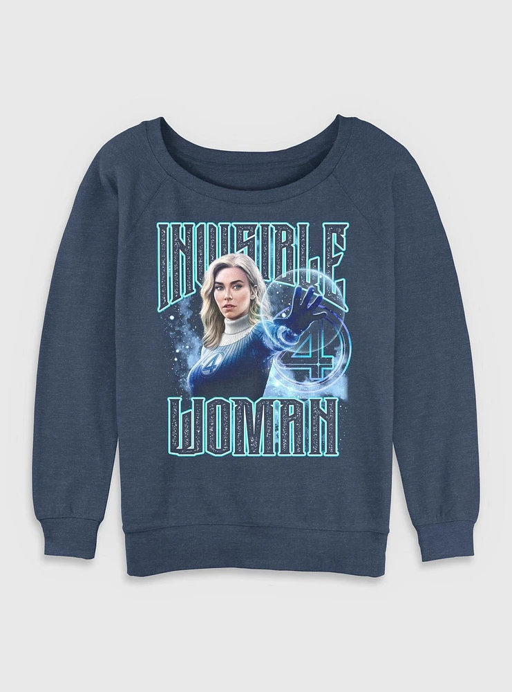 Marvel The Fantastic Four: First Steps Sue Storm Invisible Woman Womens Slouchy Sweatshirt BoxLunch Web Exclusive