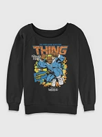 Marvel The Fantastic Four: First Steps Comic Cover Ben Grimm Thing Womens Slouchy Sweatshirt BoxLunch Web Exclusive