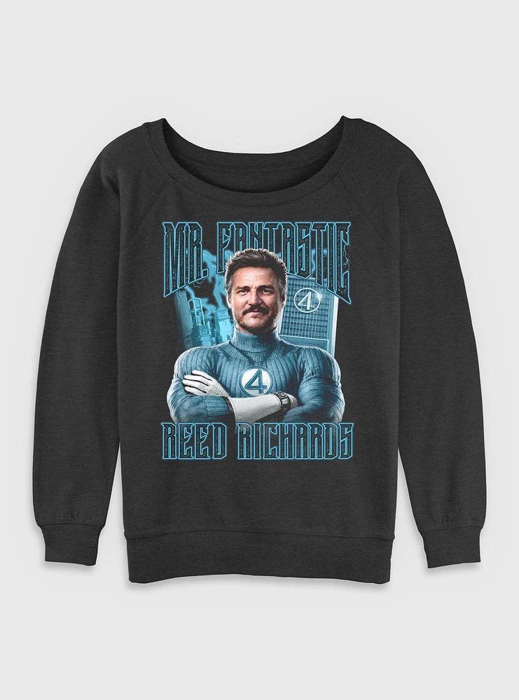 Marvel The Fantastic Four: First Steps Mr. Reed Richards Womens Slouchy Sweatshirt BoxLunch Web Exclusive