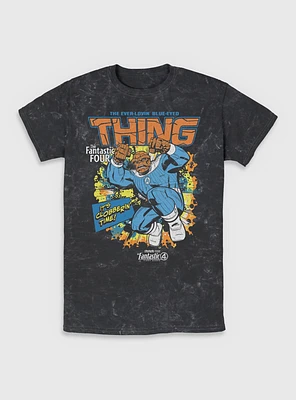 Marvel The Fantastic Four: First Steps Comic Cover Ben Grimm Thing Mineral Wash T-Shirt BoxLunch Web Exclusive