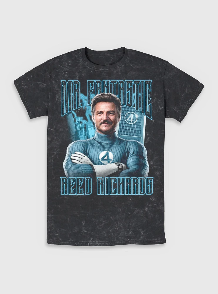 Marvel The Fantastic Four: First Steps Mr. Reed Richards Mineral Wash T-Shirt BoxLunch Web Exclusive