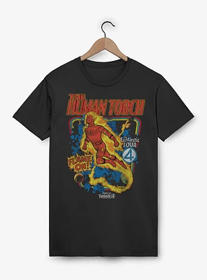 Marvel The Fantastic Four: First Steps Comic Cover Johnny Storm Human Torch T-Shirt BoxLunch Web Exclusive