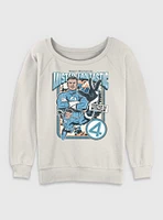 Marvel The Fantastic Four: First Steps Mr.  Together As A Family Womens Slouchy Sweatshirt BoxLunch Web Exclusive