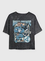 Marvel The Fantastic Four: First Steps Mr.  Together As A Family Womens Mineral Wash Crop T-Shirt BoxLunch Web Exclusive
