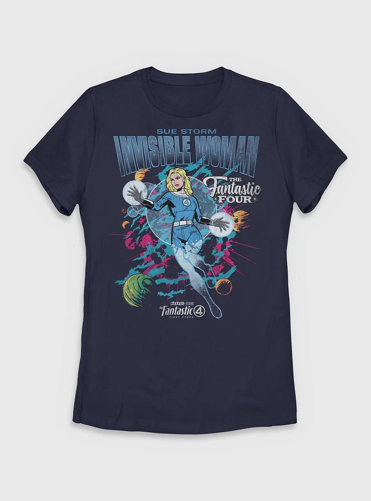 Marvel The Fantastic Four: First Steps Comic Cover Sue Storm Invisible Woman Womens T-Shirt BoxLunch Web Exclusive