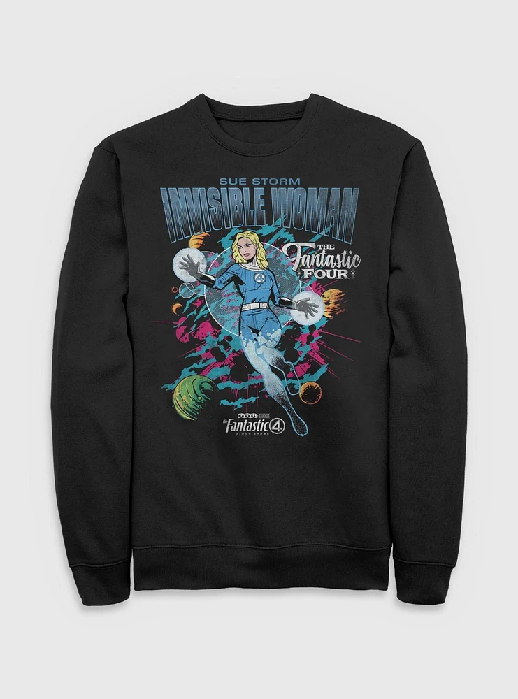 Marvel The Fantastic Four: First Steps Comic Cover Sue Storm Invisible Woman Sweatshirt BoxLunch Web Exclusive