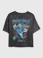 Marvel The Fantastic Four: First Steps Comic Cover Sue Storm Invisible Woman Womens Mineral Wash Crop T-Shirt BoxLunch Web Exclusive