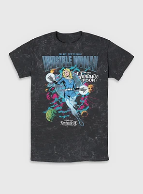 Marvel The Fantastic Four: First Steps Comic Cover Sue Storm Invisible Woman Mineral Wash T-Shirt BoxLunch Web Exclusive