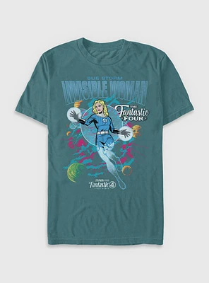 Marvel The Fantastic Four: First Steps Comic Cover Sue Storm Invisible Woman Garment Dye T-Shirt BoxLunch Web Exclusive