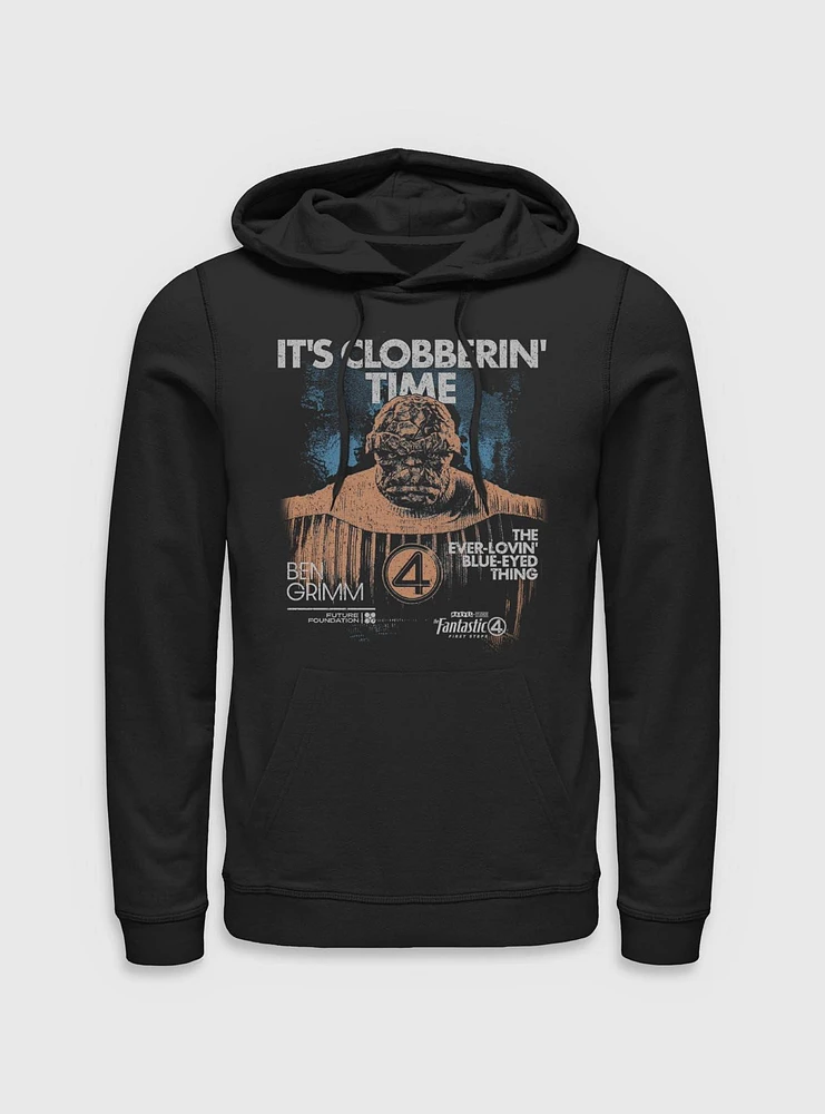 Marvel The Fantastic Four: First Steps Grunge Thing It's Clobberin' Time Hoodie BoxLunch Web Exclusive