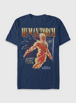 Marvel The Fantastic Four: First Steps Human Torch Future Foundation Garment Dye T-Shirt BoxLunch Web Exclusive