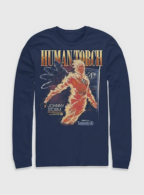 Marvel The Fantastic Four: First Steps Human Torch Future Foundation Long-Sleeve T-Shirt BoxLunch Web Exclusive