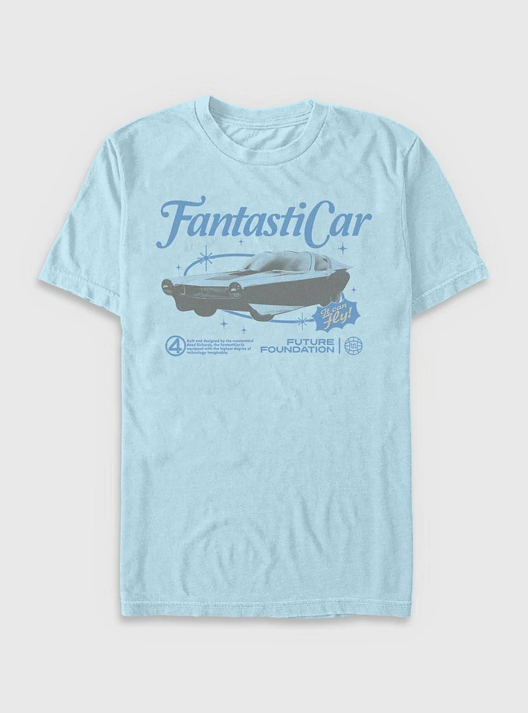Marvel The Fantastic Four: First Steps Retro Fantasticar Garment Dye T-Shirt BoxLunch Web Exclusive