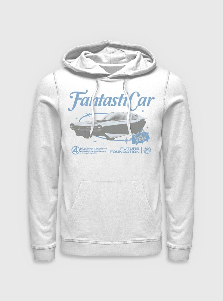 Marvel The Fantastic Four: First Steps Retro Fantasticar Hoodie BoxLunch Web Exclusive