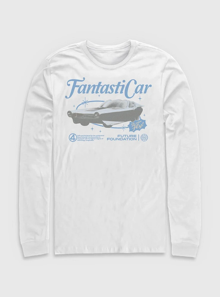 Marvel The Fantastic Four: First Steps Retro Fantasticar Long-Sleeve T-Shirt BoxLunch Web Exclusive
