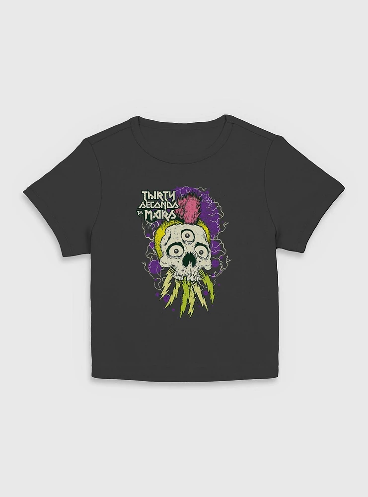 30 Seconds To Mars Mohawk Skull Women Baby T-Shirt