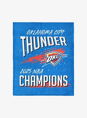 NBA Oklahoma City Thunder Net Gain Silk Touch Throw Blanket