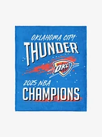 NBA Oklahoma City Thunder Net Gain Silk Touch Throw Blanket