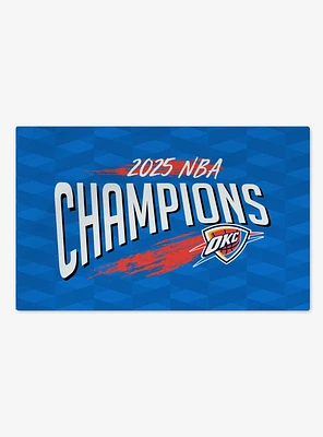 NBA Oklahoma City Thunder Worthy Washable Rug