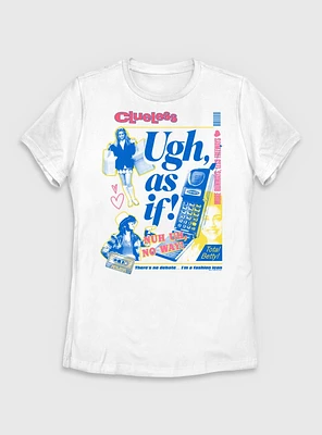 Clueless Ugh As If  Collage Womens T-Shirt