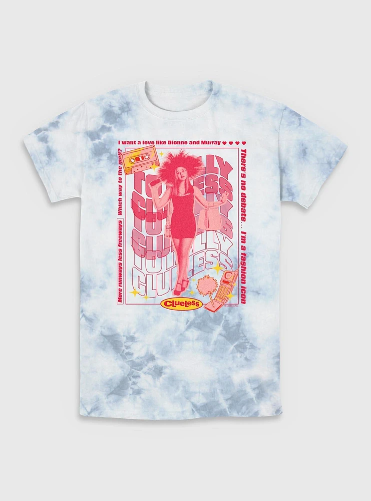 Clueless Cassette Totally Tie-Dye T-Shirt