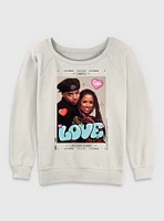 Clueless Love Dionne and Murray Womens Slouchy Sweatshirt