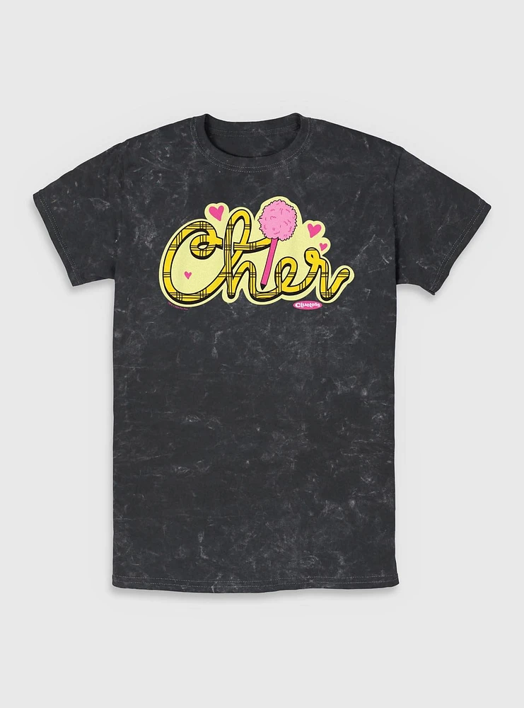 Clueless Cher Badge Mineral Wash T-Shirt