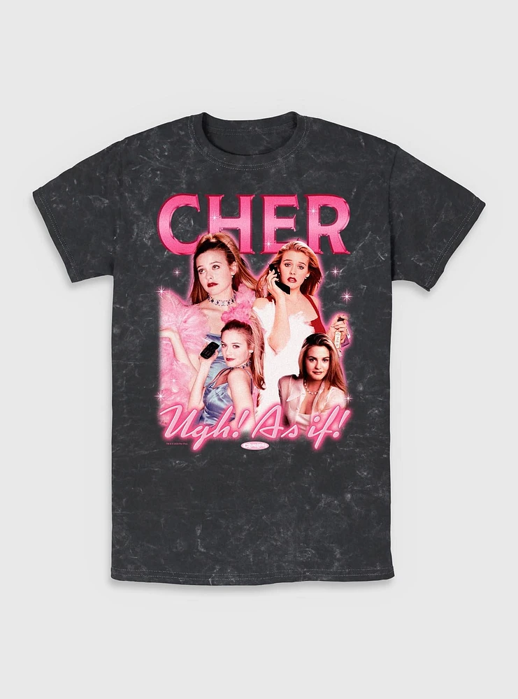 Clueless Y2K Cher Ugh As If Mineral Wash T-Shirt