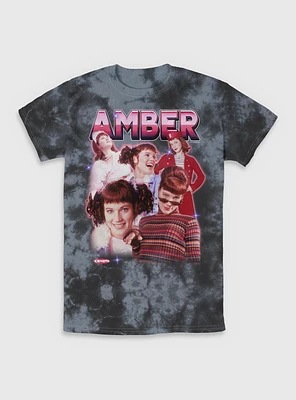 Clueless Amber Collage Tie-Dye T-Shirt