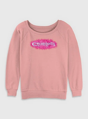 Clueless Logo Womens Slouchy Sweatshirt