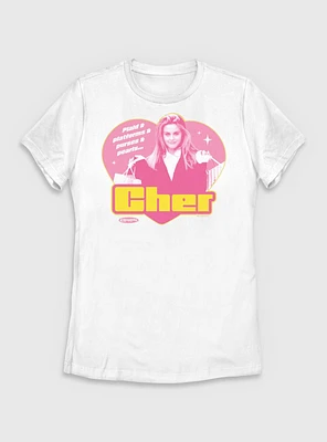Clueless Heart Cher Womens T-Shirt
