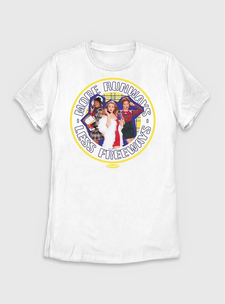 Clueless More Runways Less Freeways Womens T-Shirt