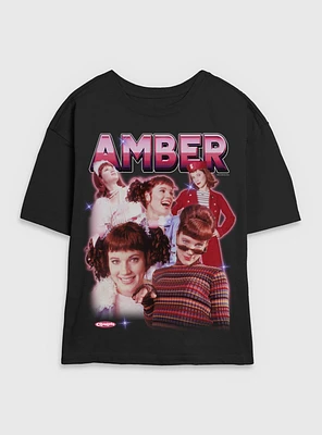 Clueless Amber Collage Womens Skimmer T-Shirt